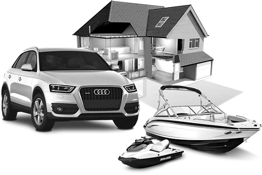 Coche, casa, barco y moto de agua asegurables